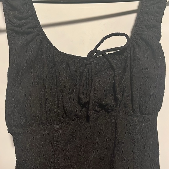 Cute Black Mini Dress - Picture 3 of 4